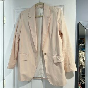 Light Pink Cotton Blazer H&M
